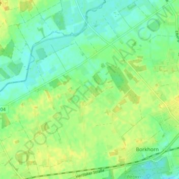Topografische Karte Augustenfeld, Höhe, Relief