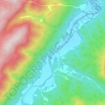 Topografische Karte Peru, Höhe, Relief