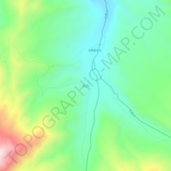 Topografische Karte 恰西, Höhe, Relief