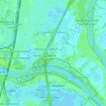 Topografische Karte Stillhorn, Höhe, Relief