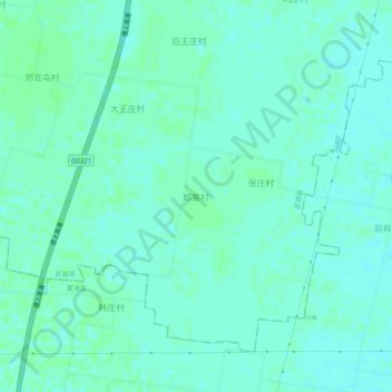 Topografische Karte 郎寨村, Höhe, Relief