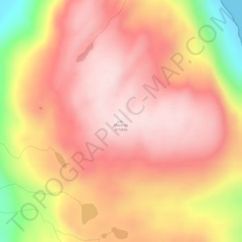 Topografische Karte Mont de la Table, Höhe, Relief