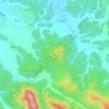 Topografische Karte 玉华山, Höhe, Relief