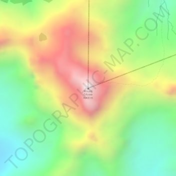 Topografische Karte Mount Giluwe, Höhe, Relief