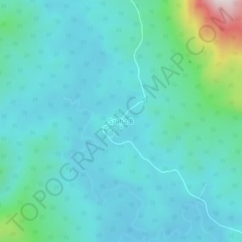 Topografische Karte Saliha B, Höhe, Relief
