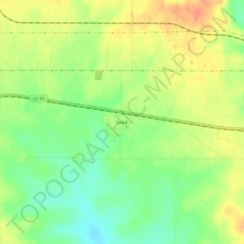 Topografische Karte Swink, Höhe, Relief