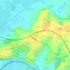 Topografische Karte Pièce du Tail, Höhe, Relief