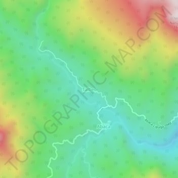Topografische Karte Talbec, Höhe, Relief