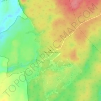 Topografische Karte Samosir, Höhe, Relief