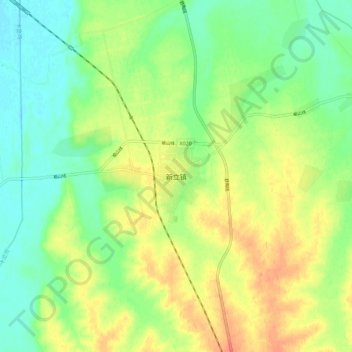 Topografische Karte 新立镇, Höhe, Relief