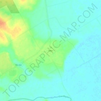 Topografische Karte Satin, Höhe, Relief