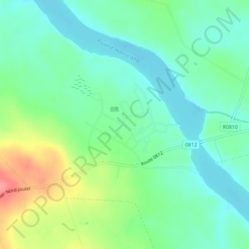 Topografische Karte Joutel, Höhe, Relief