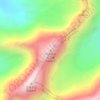 Topografische Karte 白海子山北卫峰, Höhe, Relief