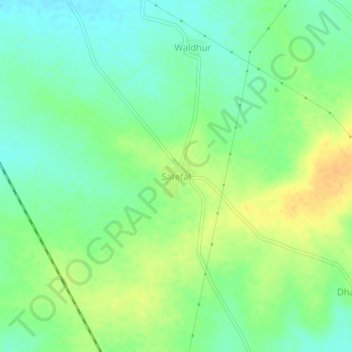 Topografische Karte Satefal, Höhe, Relief