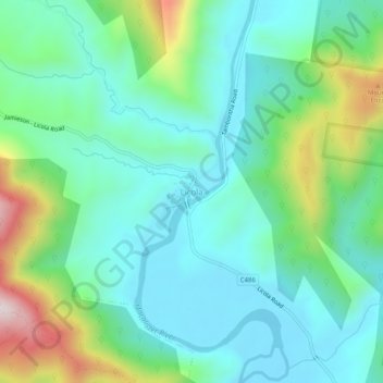 Topografische Karte Licola, Höhe, Relief