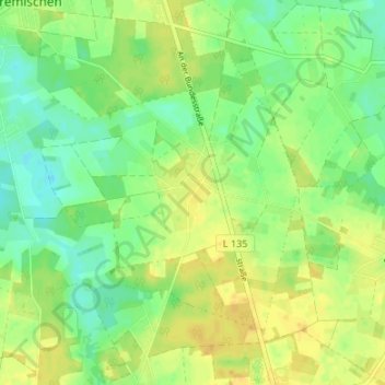 Topografische Karte Dorfhagen, Höhe, Relief