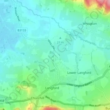 Topografische Karte Stock, Höhe, Relief