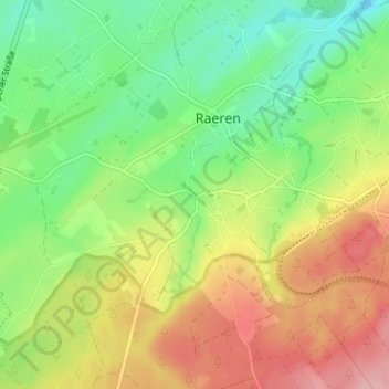 Topografische Karte Neudorf, Höhe, Relief