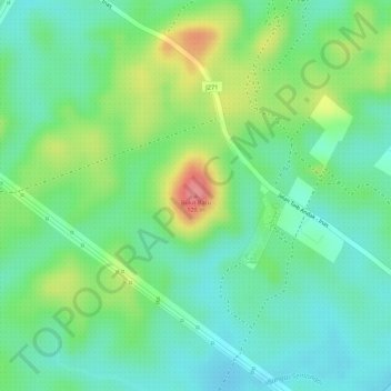 Topografische Karte Bukit Batu, Höhe, Relief