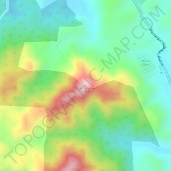 Topografische Karte Bukit Senaling, Höhe, Relief