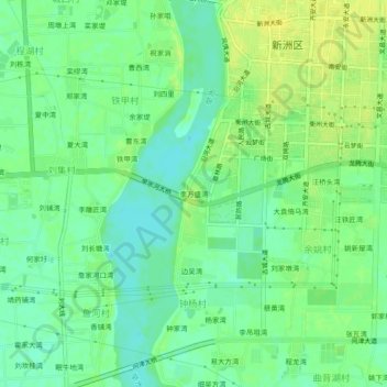 Topografische Karte 李万盛湾, Höhe, Relief