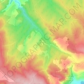 Topografische Karte Villamudria, Höhe, Relief