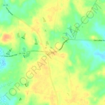 Topografische Karte Lax, Höhe, Relief