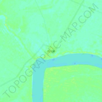 Topografische Karte 尺八镇, Höhe, Relief