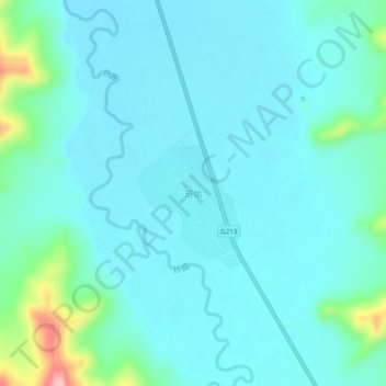 Topografische Karte 班佑, Höhe, Relief