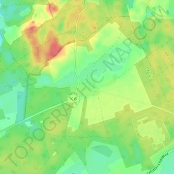 Topografische Karte Venzkow, Höhe, Relief