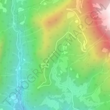 Topografische Karte Fradea, Höhe, Relief