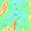 Topografische Karte 武冈市, Höhe, Relief