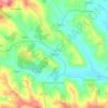 Topografische Karte Merceana, Höhe, Relief