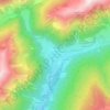 Topografische Karte Weissenbach - Rio Bianco, Höhe, Relief