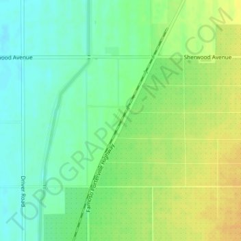 Topografische Karte Hollis, Höhe, Relief