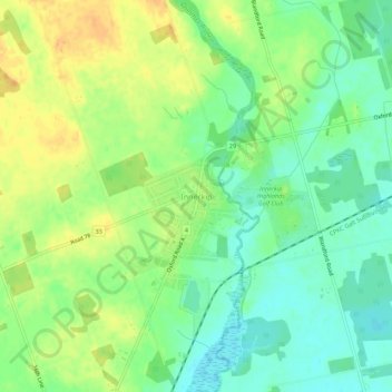 Topografische Karte Innerkip, Höhe, Relief