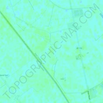 Topografische Karte Haven Bank, Höhe, Relief