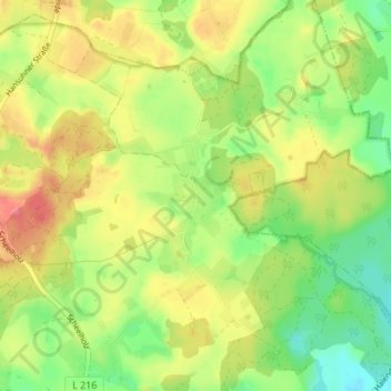 Topografische Karte Langenhagen, Höhe, Relief