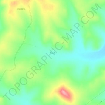 Topografische Karte 九江屯, Höhe, Relief