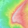 Topografische Karte Mont Margeriaz, Höhe, Relief