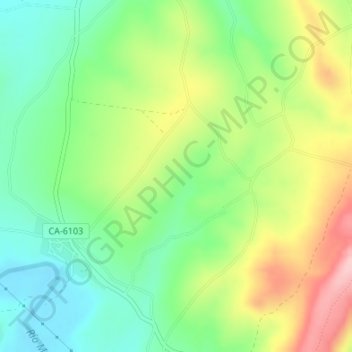 Topografische Karte La Mapa, Höhe, Relief