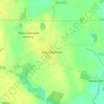 Topografische Karte Alt Damerow, Höhe, Relief