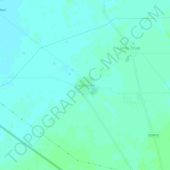 Topografische Karte Sadarwala, Höhe, Relief