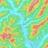 Topografische Karte 洞桥镇, Höhe, Relief