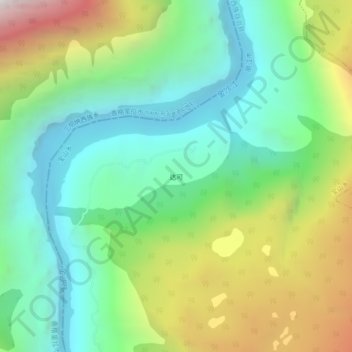 Topografische Karte 达可, Höhe, Relief