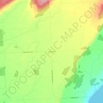 Topografische Karte Kemble, Höhe, Relief