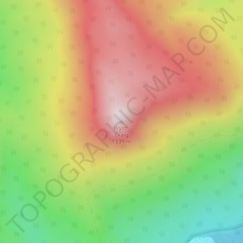 Topografische Karte Wylds Craig, Höhe, Relief