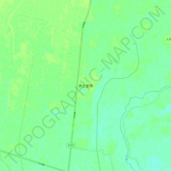 Topografische Karte 养士堡镇, Höhe, Relief