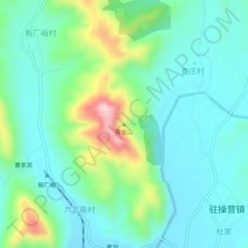 Topografische Karte 青龙山, Höhe, Relief