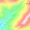 Topografische Karte Llana Fria - Borneo, Höhe, Relief